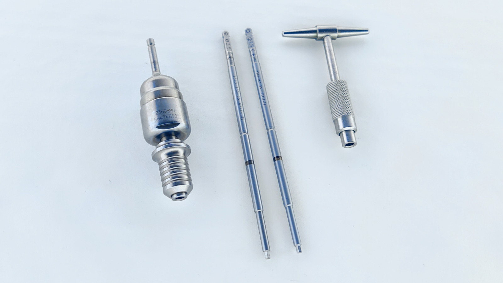 Zimmer Universal 3.5mm Quick Connect With QC T Handle 2.5mm Drive Shafts 4 Pcs
