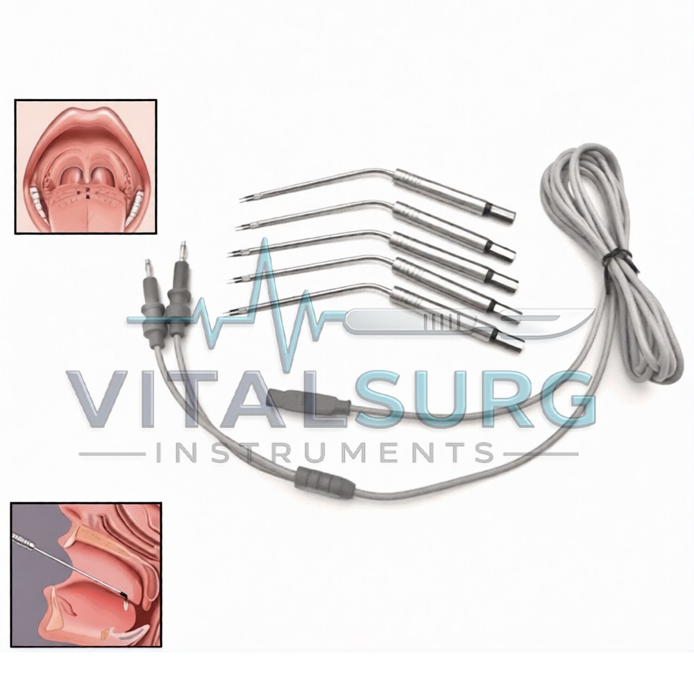 ENT Bipolar Electrodes Set Electro Surgical instruments