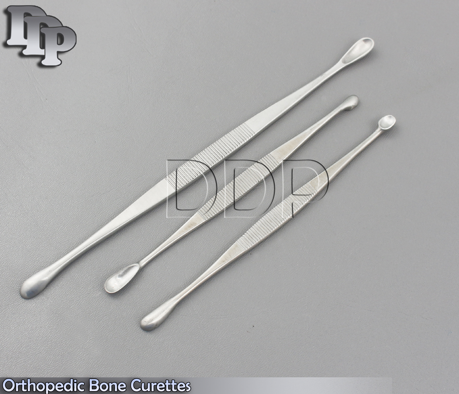 Orthopedic Bone Curettes Assorted Sizes Dental Bone Surgical Instruments