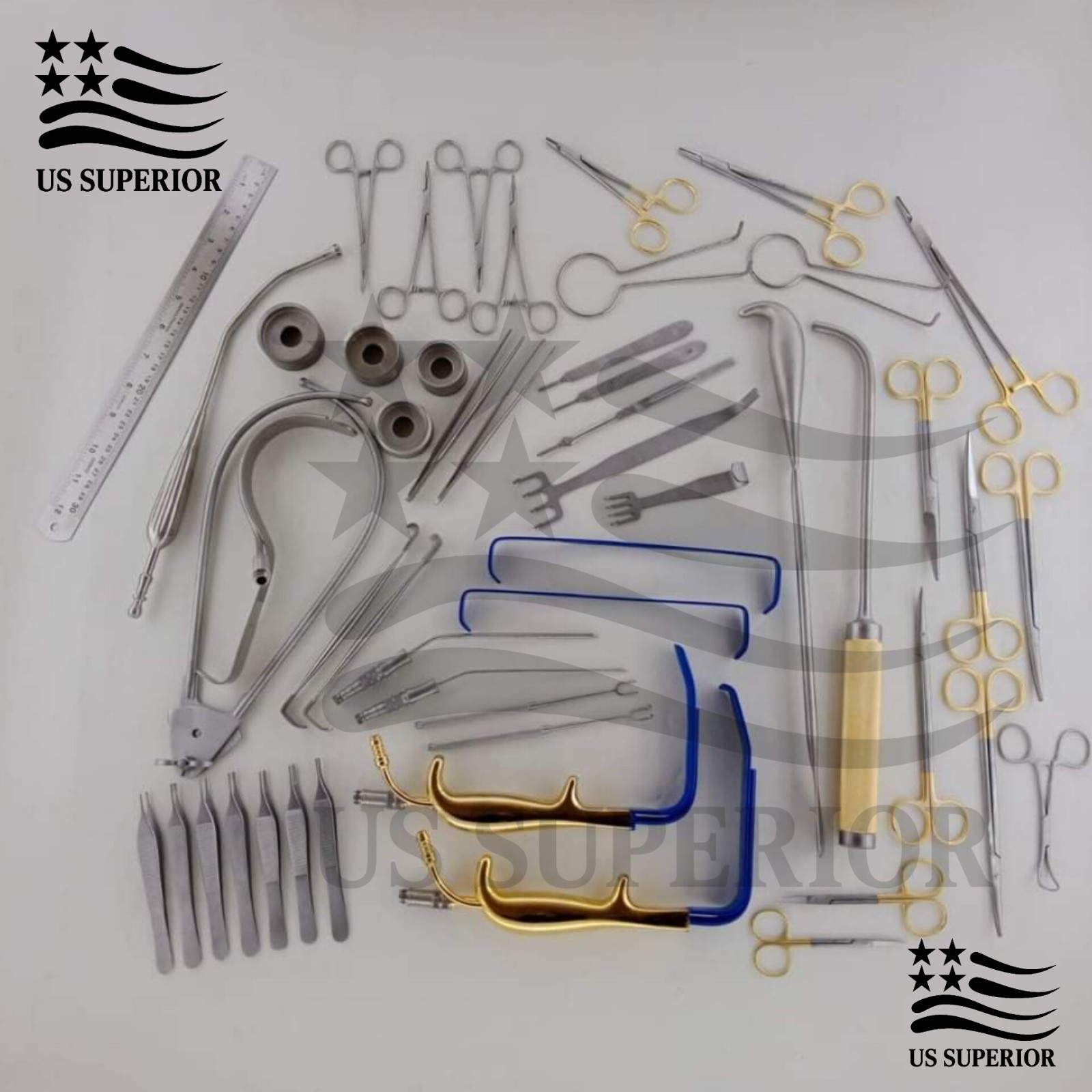Breast Augmentation New Surgery Instruments Set German Quality 45 pcs