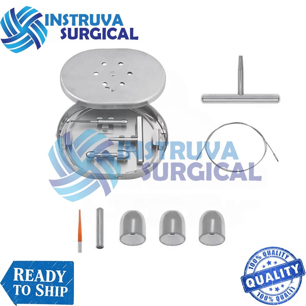 Nabatoff Vein Stripper Set W 5 Tips In Case surgical orthopedic instrument