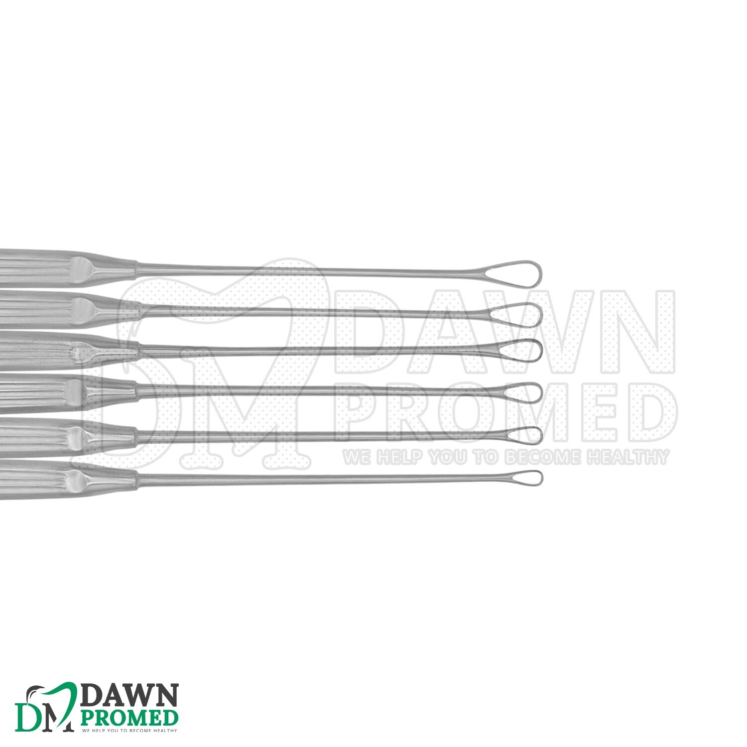 Sims Uterine Curettes 6 Pcs Set Sharp Blade 0,1,2,3,4,5 11″ OB/GYN Inst German G