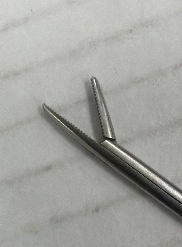 V. Mueller AU6180 Alligator Forcep , Straight Serrated Tips 5-1/8″ Length ENT