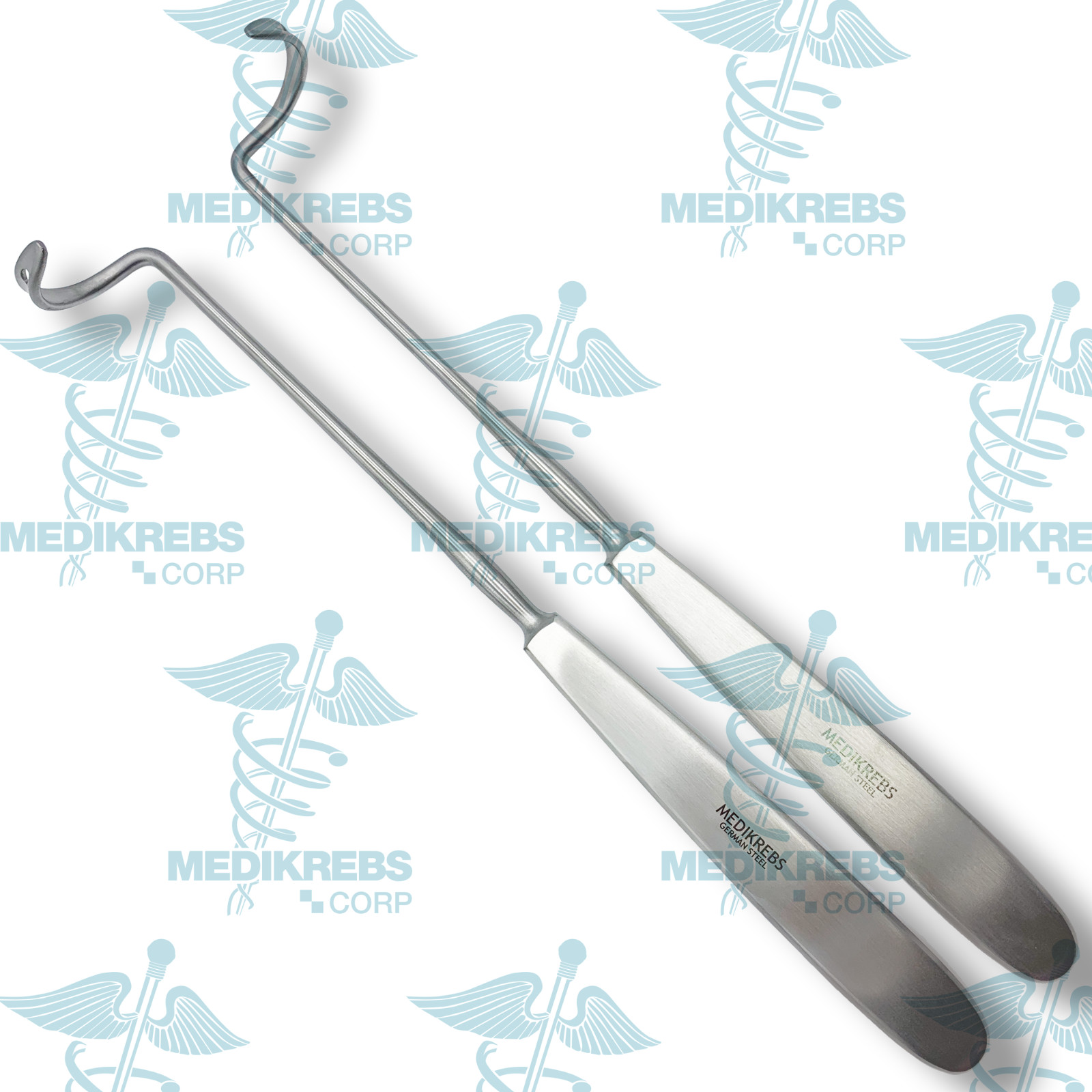 Deschamp Needle Curved Left & Right 21 cm (set) OR Grade Surgical Instruments