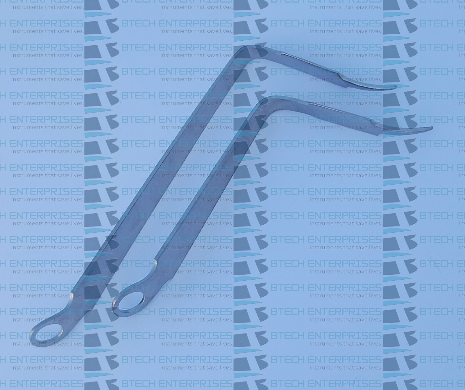 NARROW Long Tipped Bent Hohmann Knee Retractors Hip Arthroplasty Orthopedic