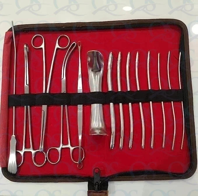 Gynecology General Surgical Instrument Set of 14 Pieces
