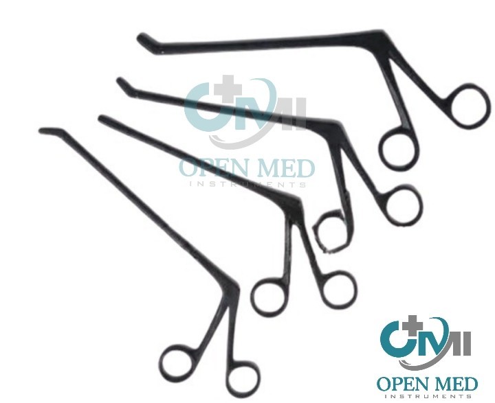 Crocodile Forceps Set of 4Pcs Up,Down,Str Orthopedic Instruments Black Coated