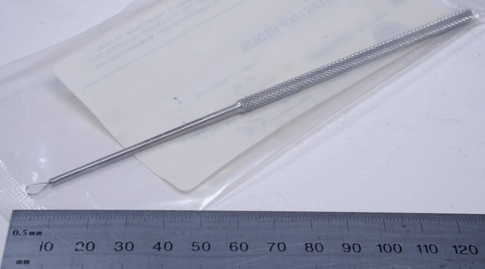 Sklar #67-2522 Billeau Ear Loop Curette 6½” Medium Stainless Steel Surgical