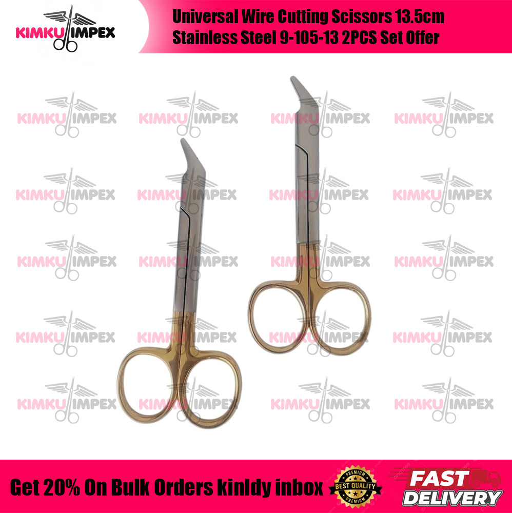 Universal Wire Cutting Scissors 13.5cm Stainless Steel 9-105-13 2PCS Set Offer