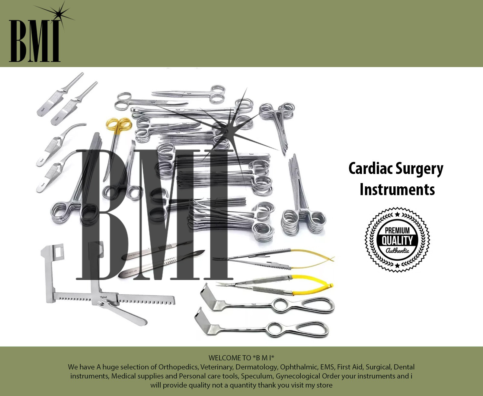 Cardiac Surgery Instruments Set Of 117 Pcs Cardiology Surgical Instruments Kit