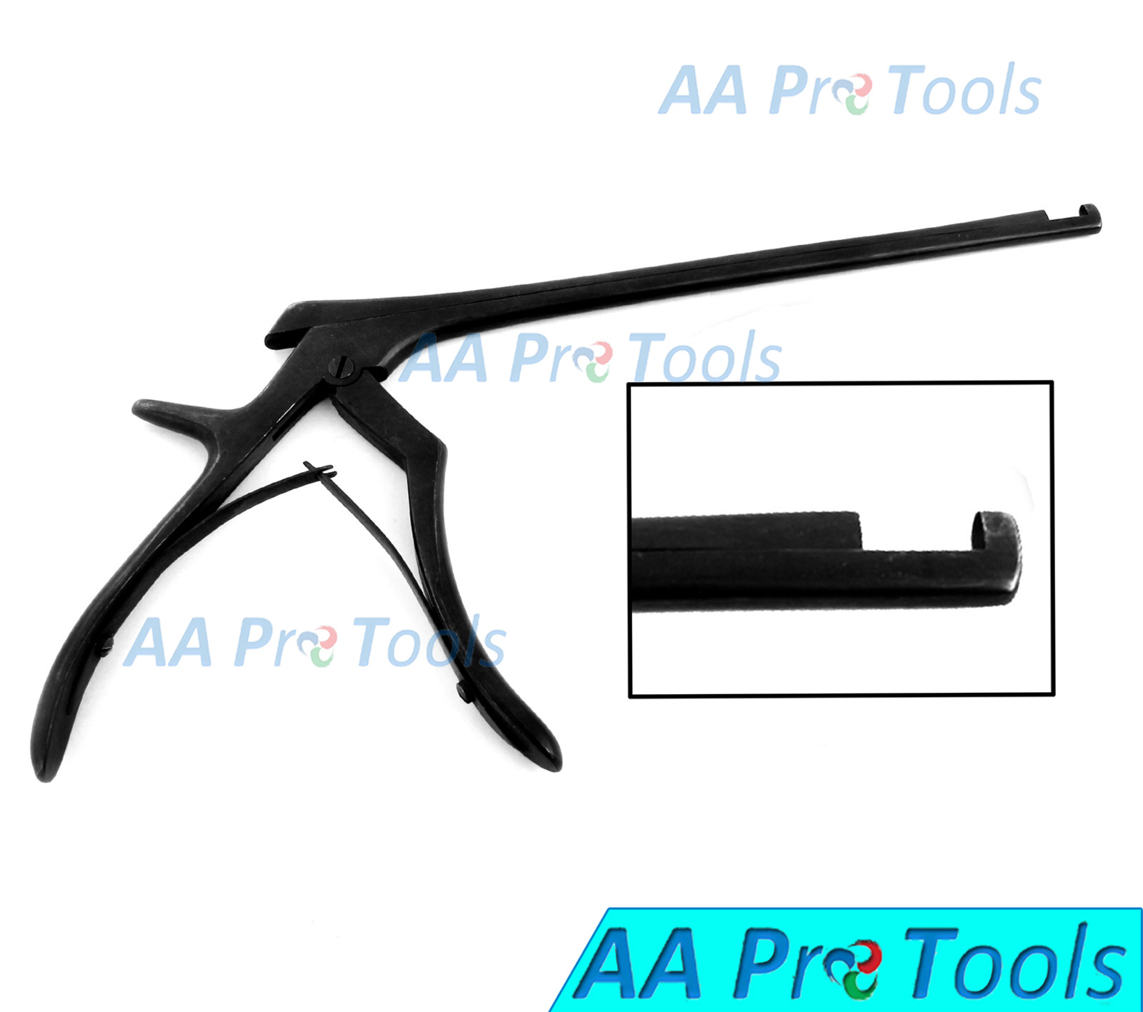 KERRISON RONGEUR Black Color 7″ Shaft 3mm 90° Up Bite Orthopedic Instruments