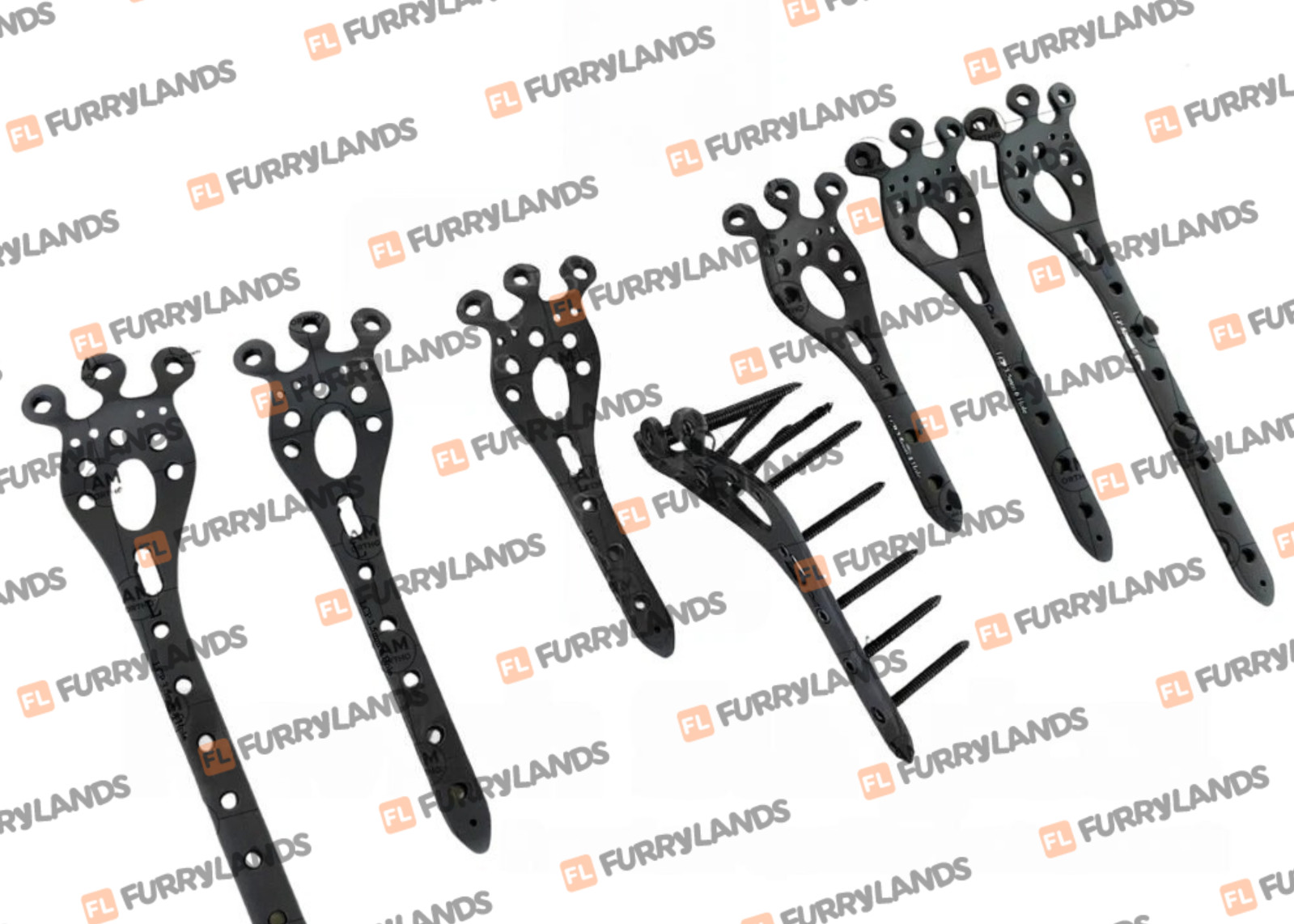 3.5mm Column Locking Plates Left & Right + Screws 78 Pc