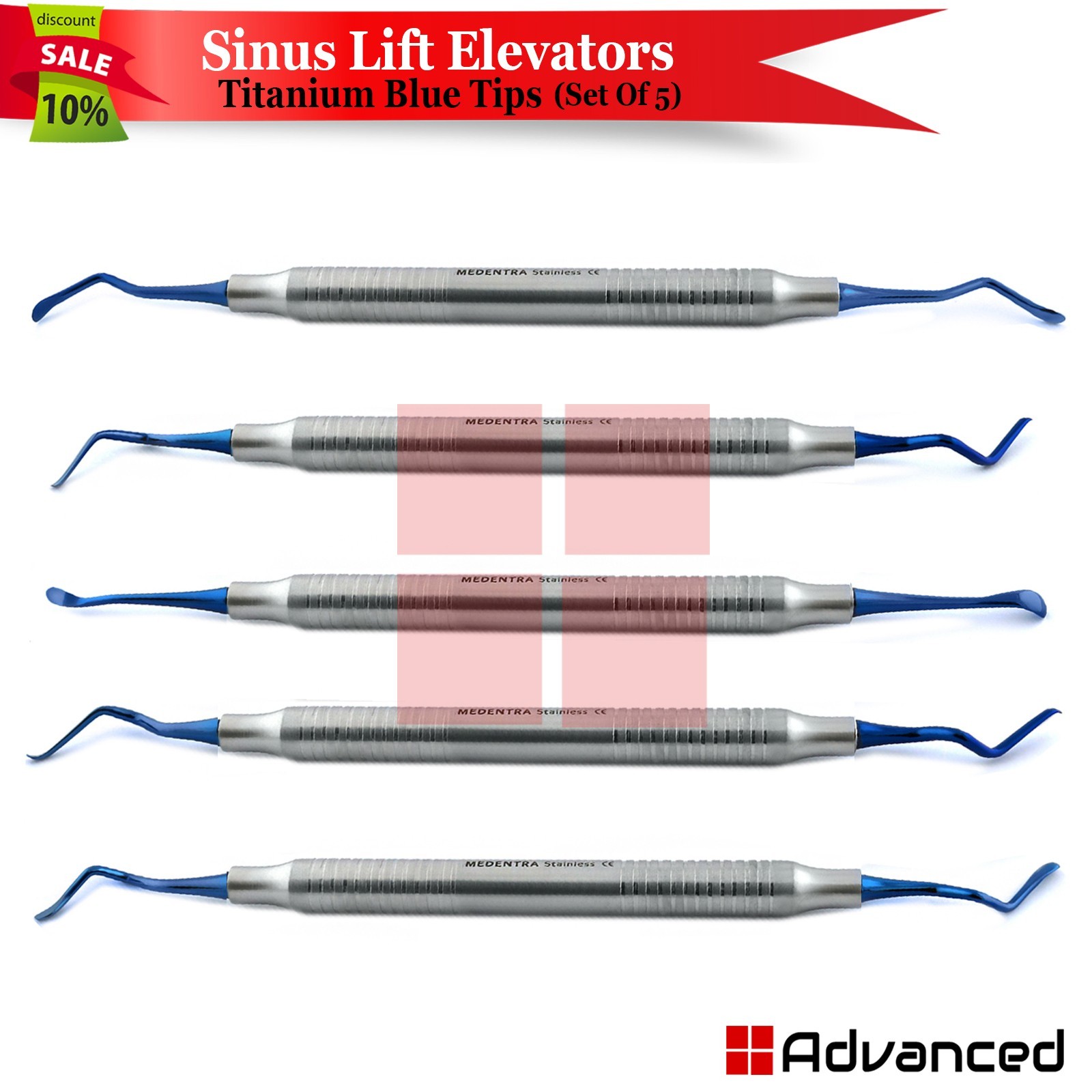 10 Pcs Basic Periodontal Oral Surgery Instruments Kit Surgical Retractor Forceps