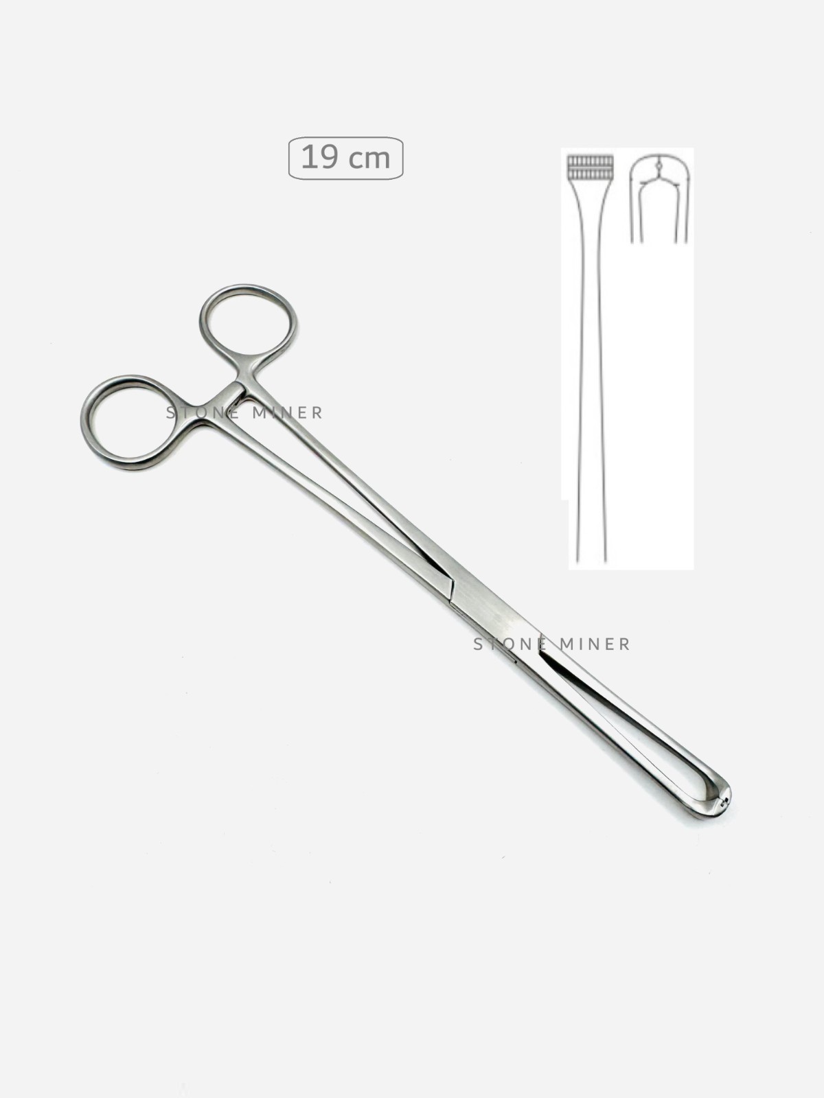 STEINMANN Tendon Holding Seizing Tunneling Forceps Orthopedic Instruments