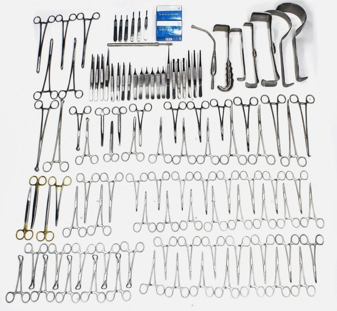108-Pcs Set Laparotomy Instruments MedicalSurgical Abdominal Surgery K