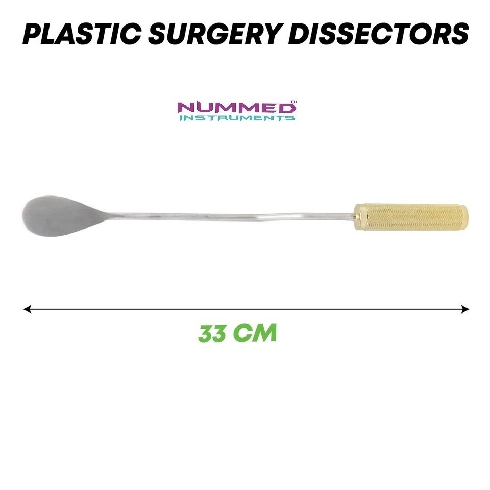 Jacobs Breasts Dissectors 33cm Angled Stainless Steel Plastic Surgery Instrument
