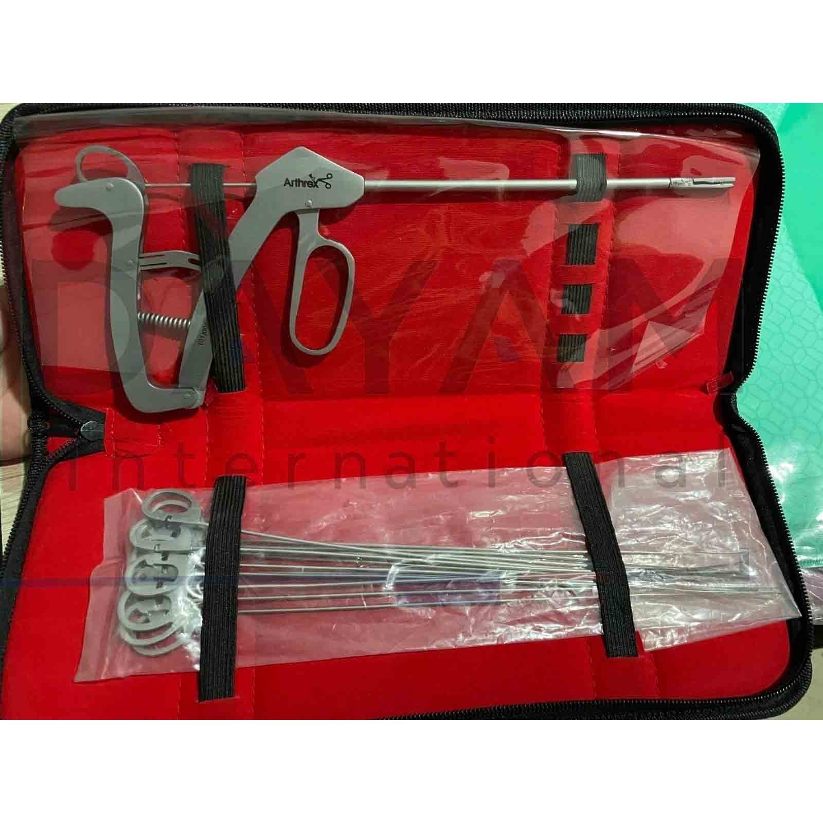 Arthrex AR-12990 knee scorpion suture passer with 6 needles arthroscopy surgical