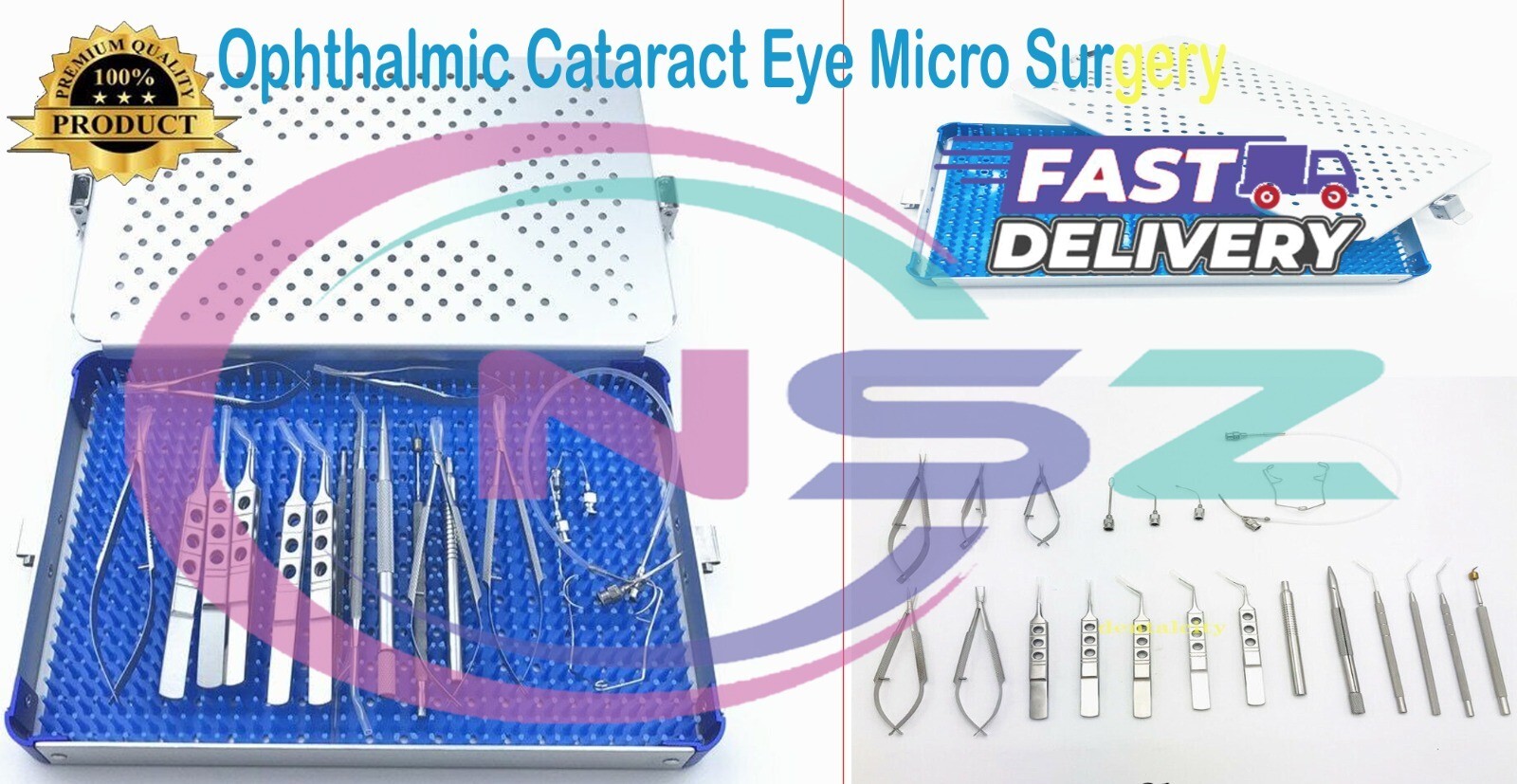 21PCS Ophthalmic Cataract Eye Micro professional Surgery instruments