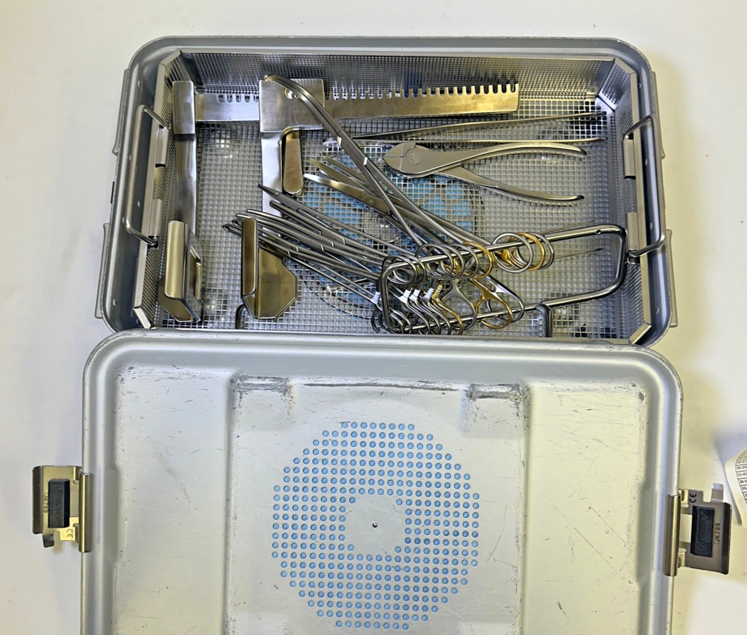 14 Piece Codman Jarit CVT Open Chest Instrument Set w/ Sterlization Case