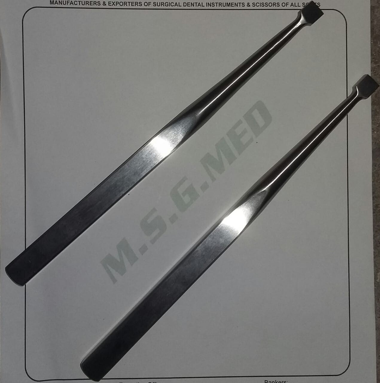 Mercian Orthopedic Phantom CS Bone Tamps Stainless Steel 6 x 10mm Set 2PCS