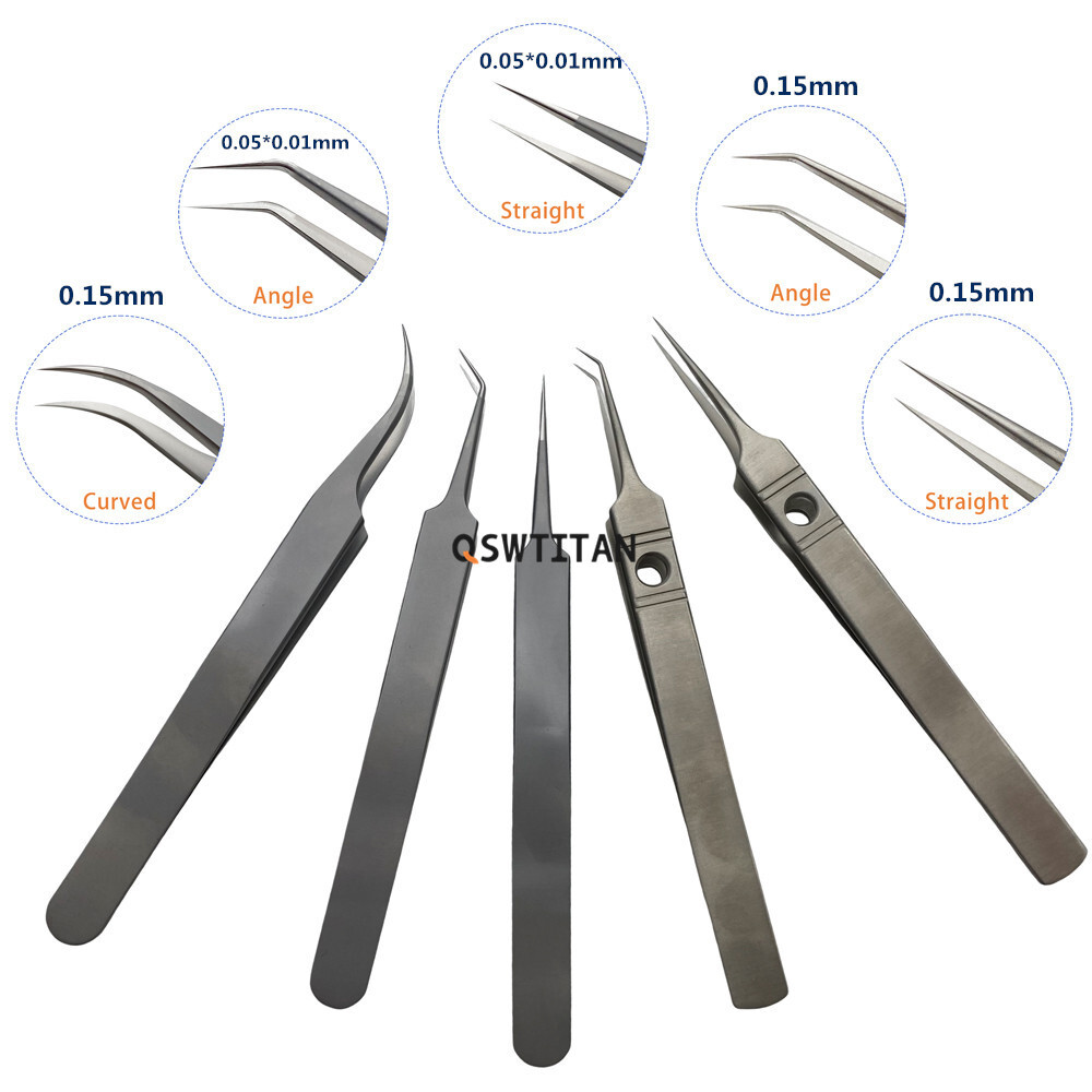 Ophthalmic Jeweler Forceps 115mm Eyelid Tool Jeweler Tweezers Ophthalmic