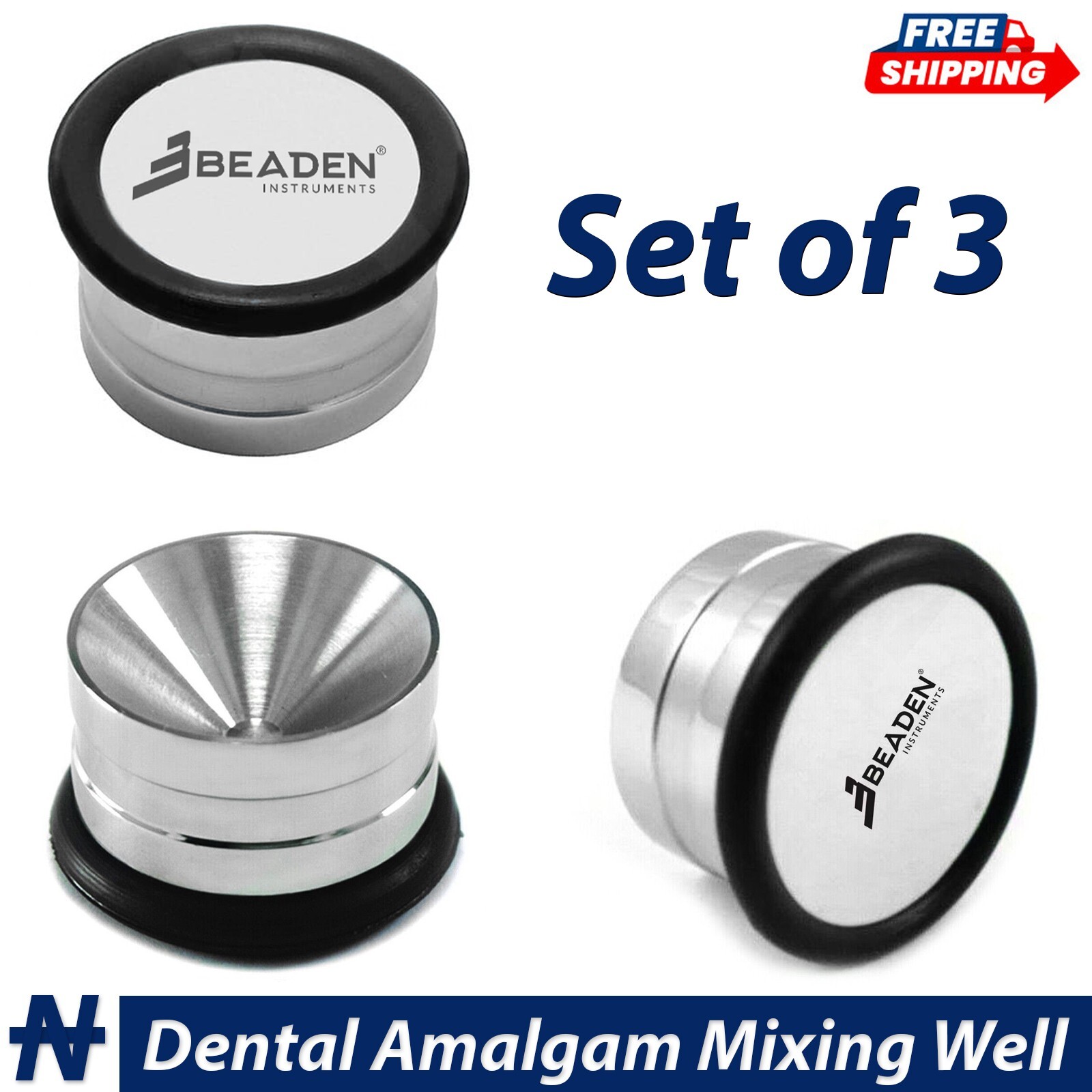 Dental Surgical Amalgam Well Implant Bone Mixing Pot Contaminated Instruments X3