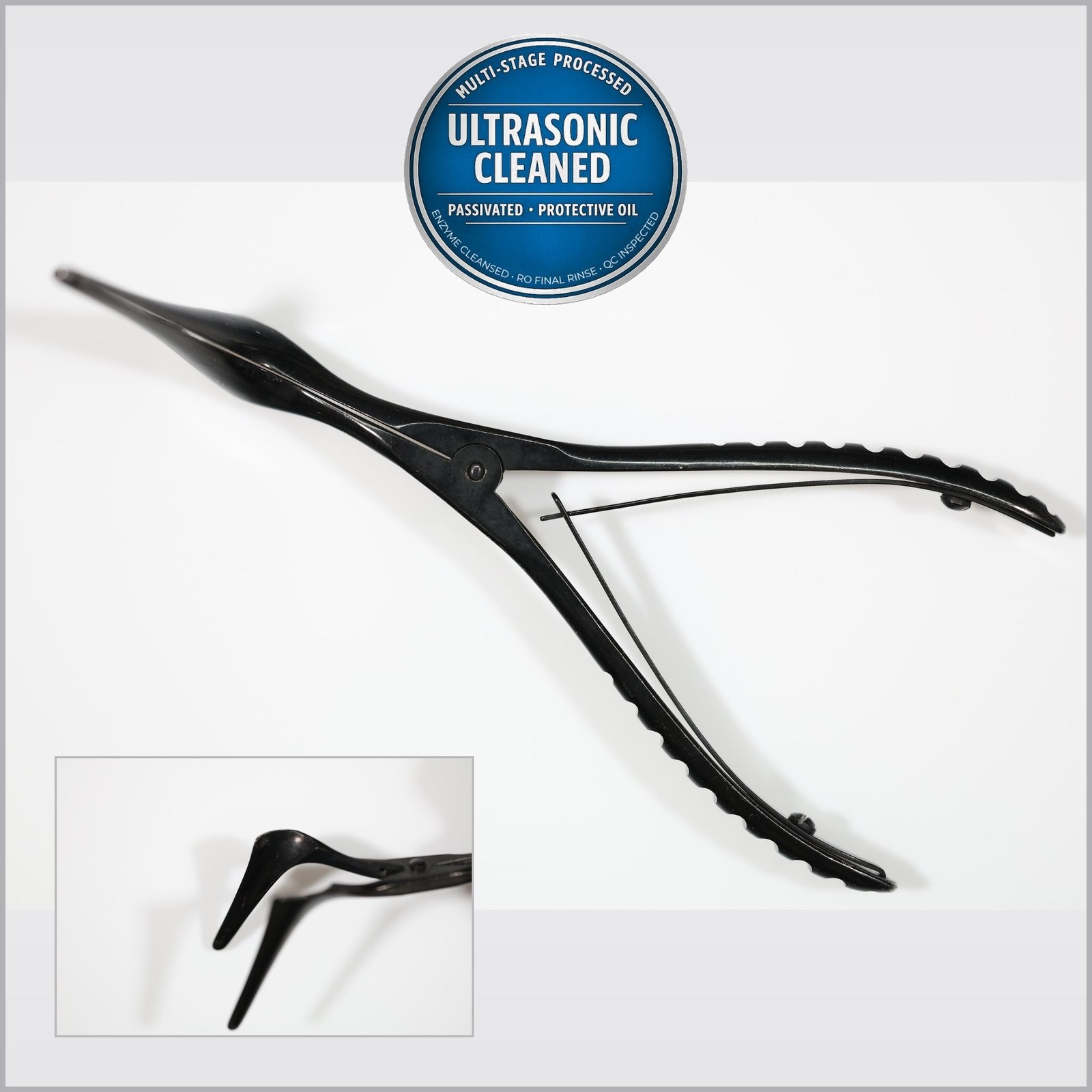 Miltex 20-36-50 Cottle Speculum, Angled, 4mm x 50mm Blade, Ebony Finish, 5-3/4in