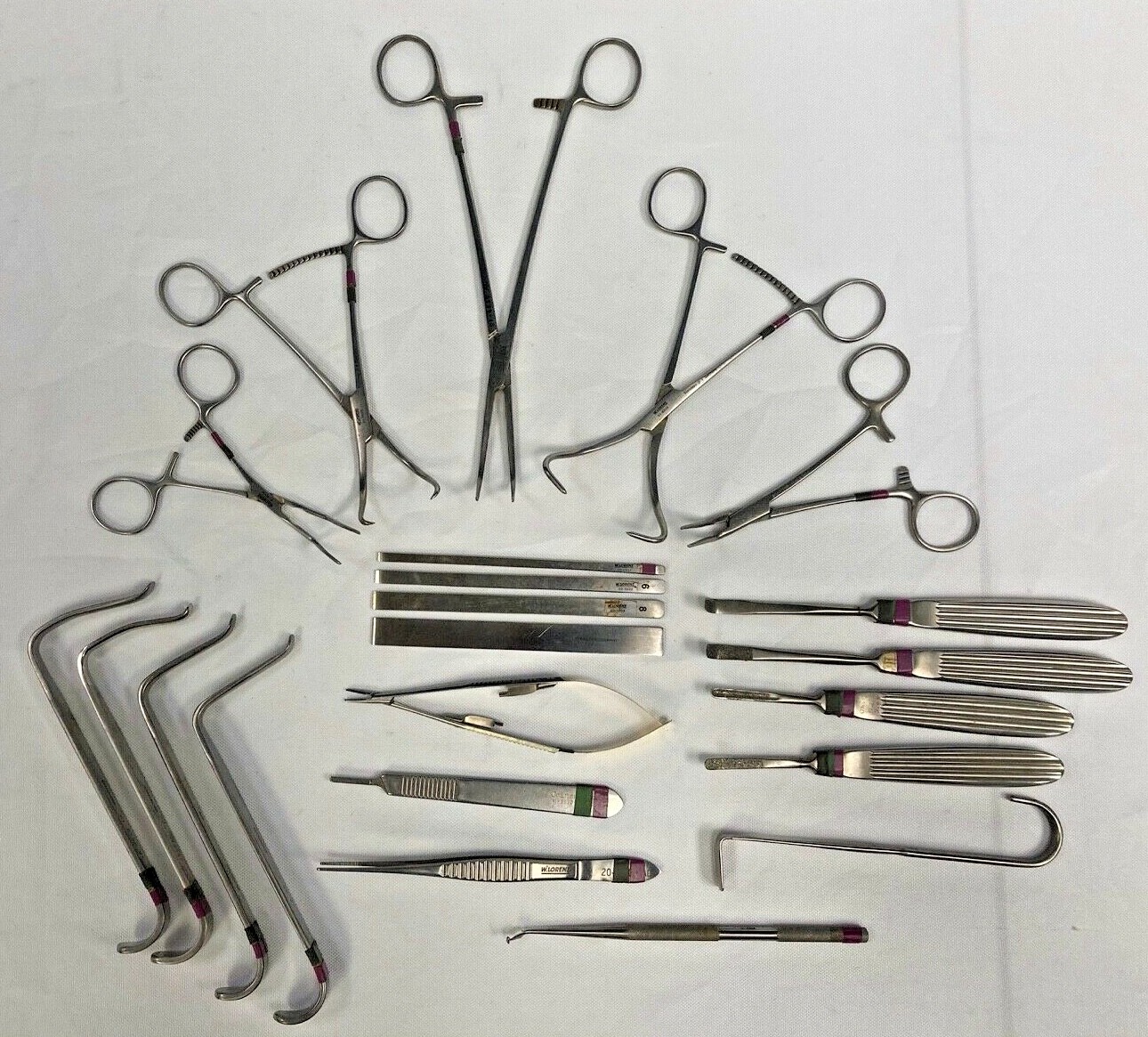 Set of 22 W.Lorenz Biomet Maxillofacial ENT Oral Surgery Instrumentation