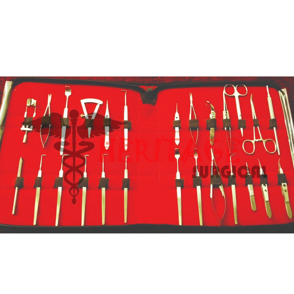 27 PC O.R GRADE STRABISMUS OPHTHALMIC EYE MICRO SURGERY SURGICAL INSTRUMENTS KIT