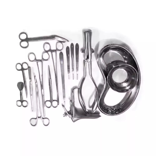 German-Grade Basic Delivery Set – 16 Pcs Gynecology Surgical Instrument