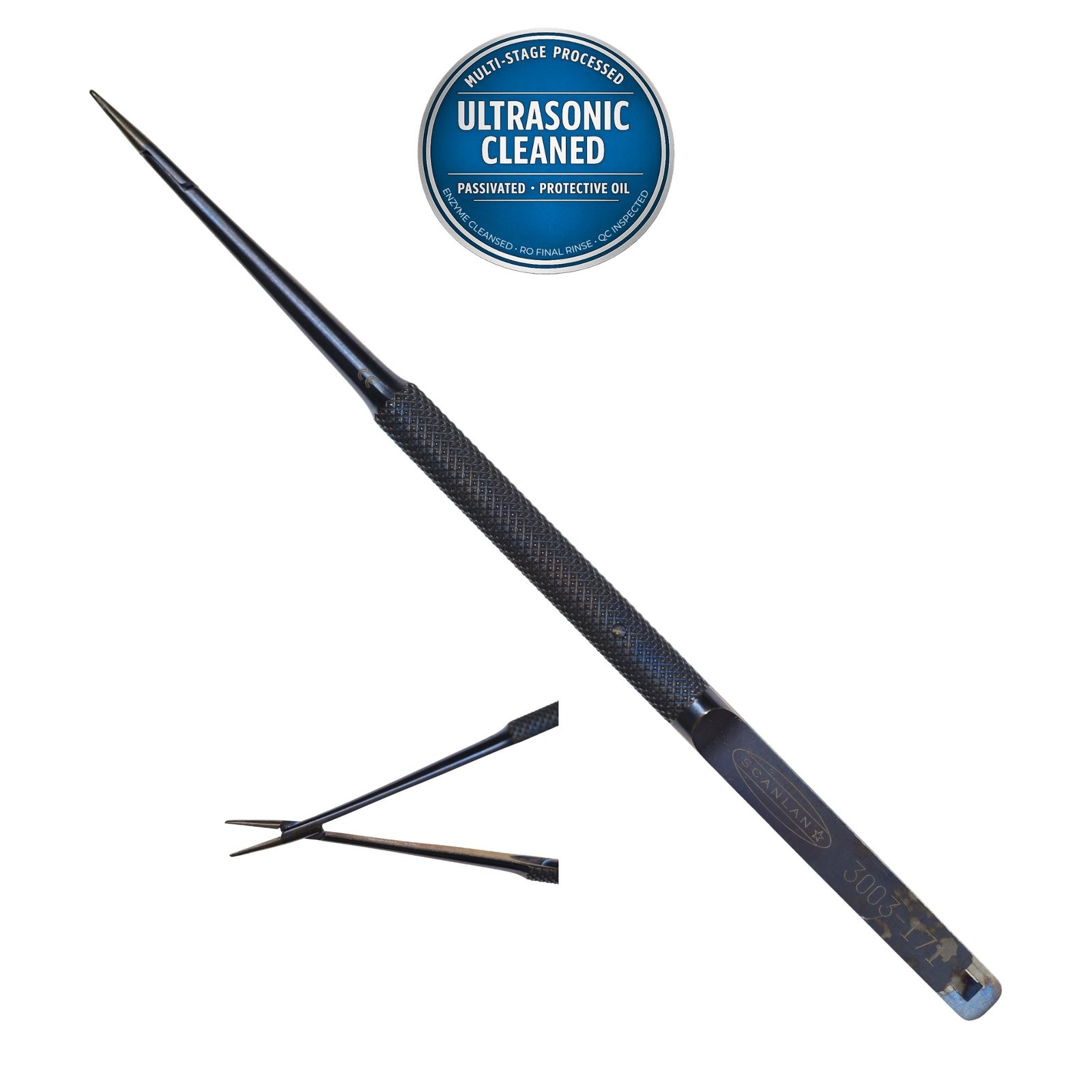 Scanlan 3003-171 Jacobson Needle Holder, Str, Diamond Dust Jaw, Titanium, 7in