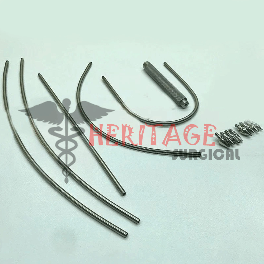 Vascular Set Fistula Tunneler Set of 11 PCs Orthopedic Surgical Instruments