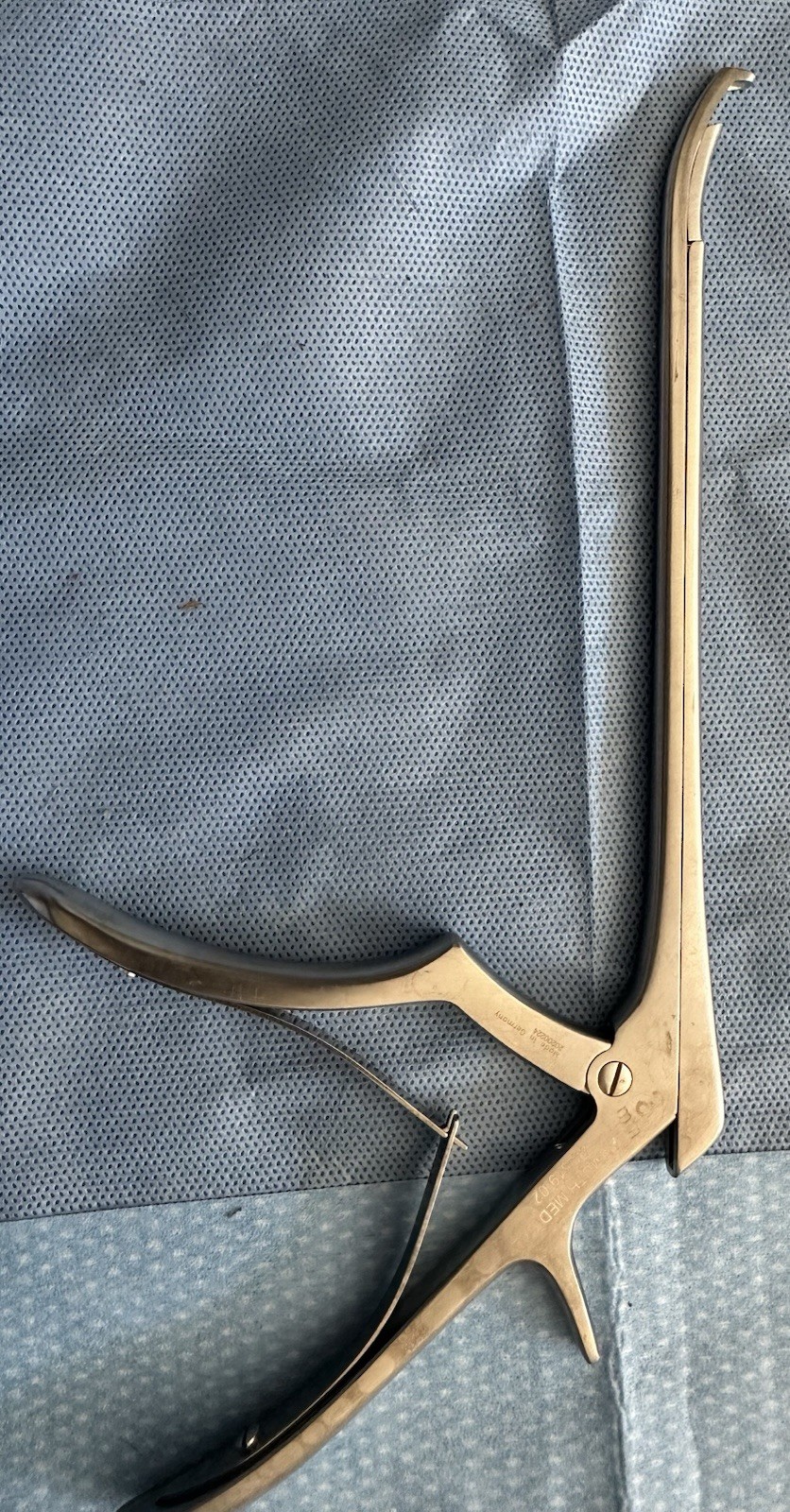 Lot Of 2 Pcs Bayonet Kerrison Rongeurs 45° Curved Up 2mm+3mm Surgical Inst