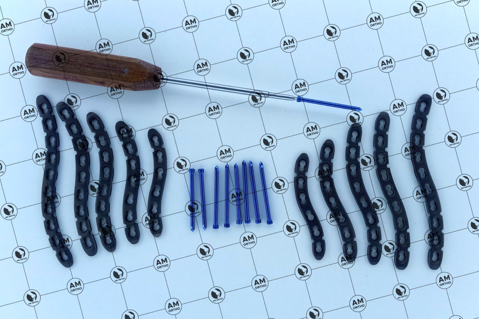 Veterinary 3.5mm C.lavi.cle S Plates 5-10Hole R/L & Screw 61 Pcs Set Titanium