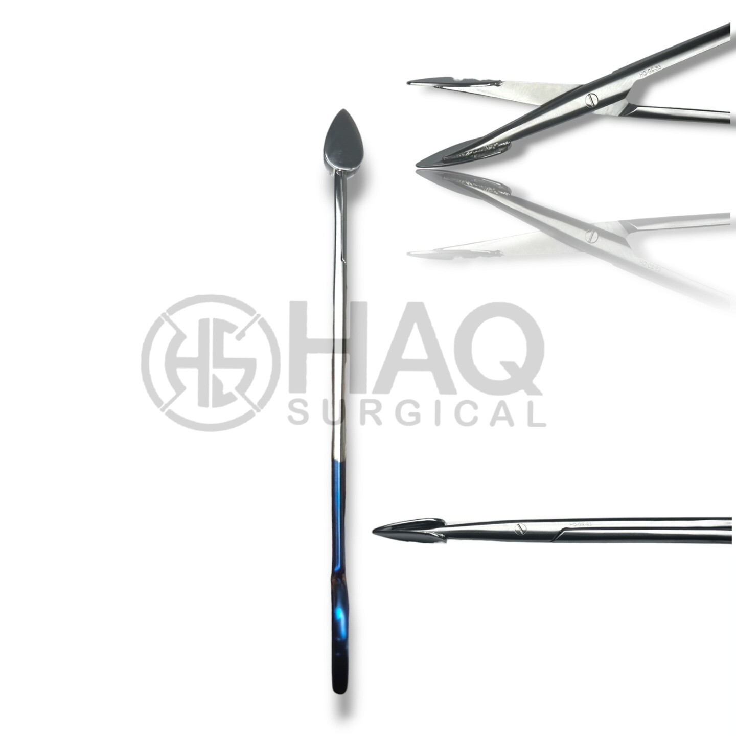 Trepsat spatulated tipped dissection facelift scissors