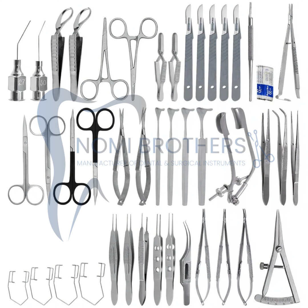 Ophthalmic Surgery Kit 45 Pcs – Eye Instruments Set German Stainless Steel