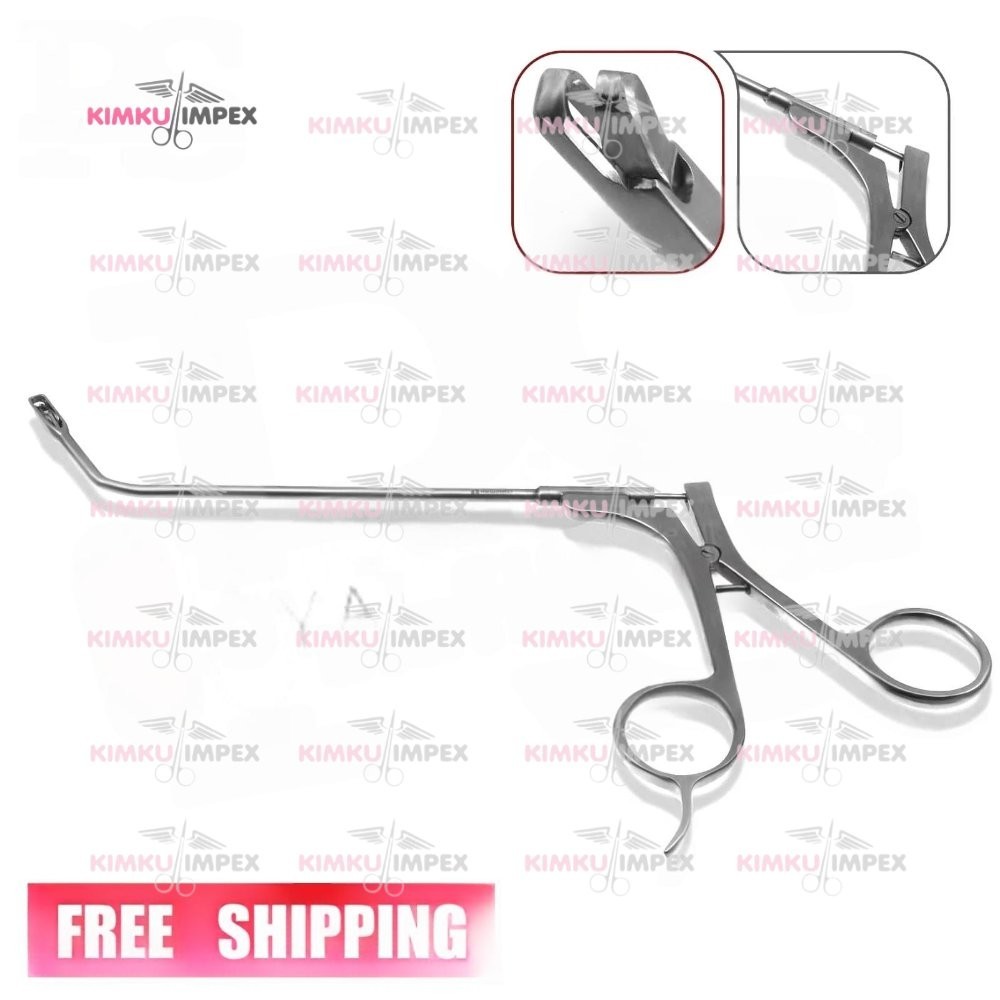 New Giraffe Punch Forceps 70° ENT Nasal 3.0×6.0mm Cup Jaws 120mm Ring Handle