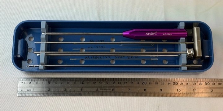 Arthrex AR-1934S 3mm SutureTak Instrument Set w/ Extras Arthroscopy Orthopedic