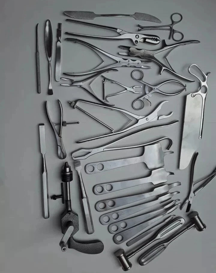 Orthopedic Retractor Bone Drill Saw Surgical Surgery Instruments 29 Set Pcs A+