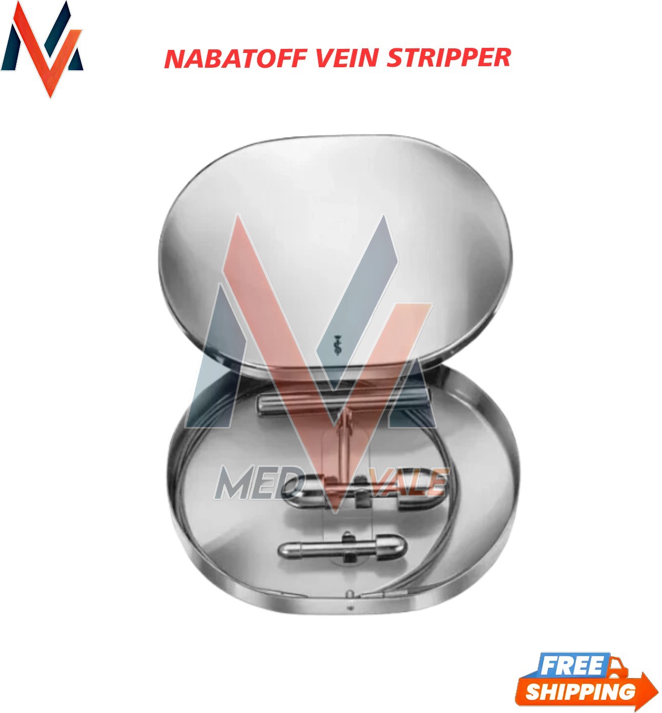 NABATOFF Vein Stripper OR Grade Complete Set Medical Surgical Instruments