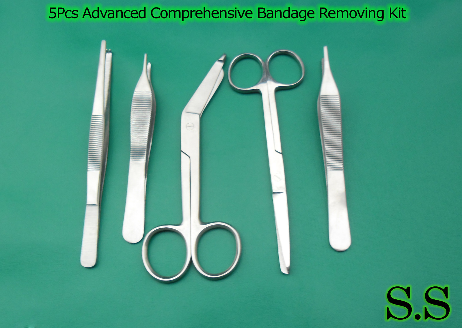 SET OF 5 PCS ADVANCED COMPREHENSIVE BANDAGE REMOVING KIT SURGICAL INSTRUMENTS