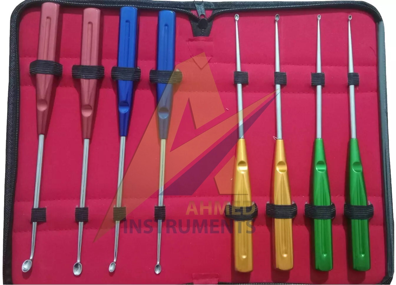 Volkmann bone curette set of 8 pieces orthopedic surgical instruments
