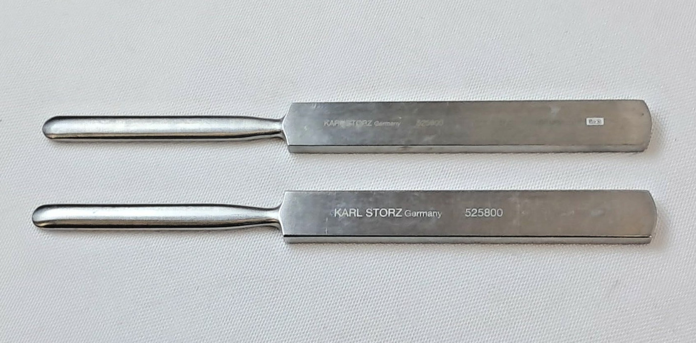 Karl Storz 525800 Nasal Elevator Heavy Straight Blade 17cm ENT Lot of 2