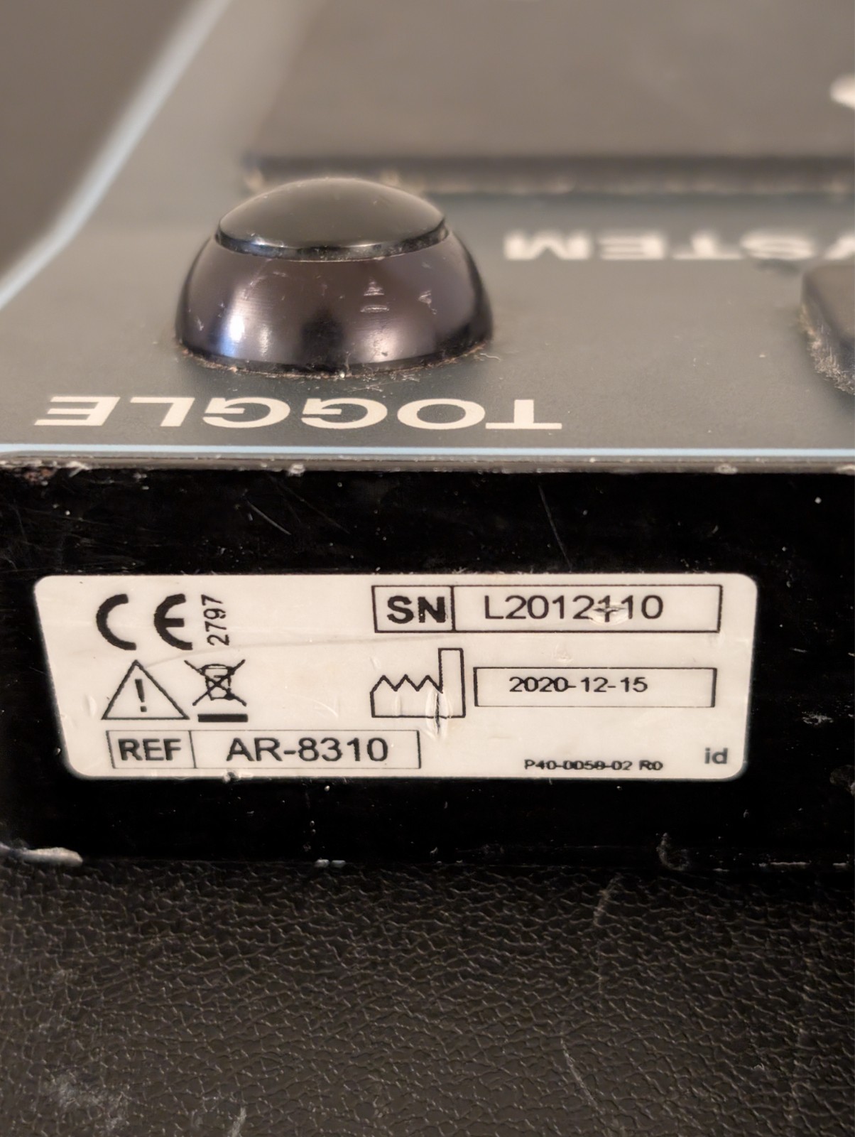 Arthrex AR-8310 Adapters Power System II Footswitch for parts not working