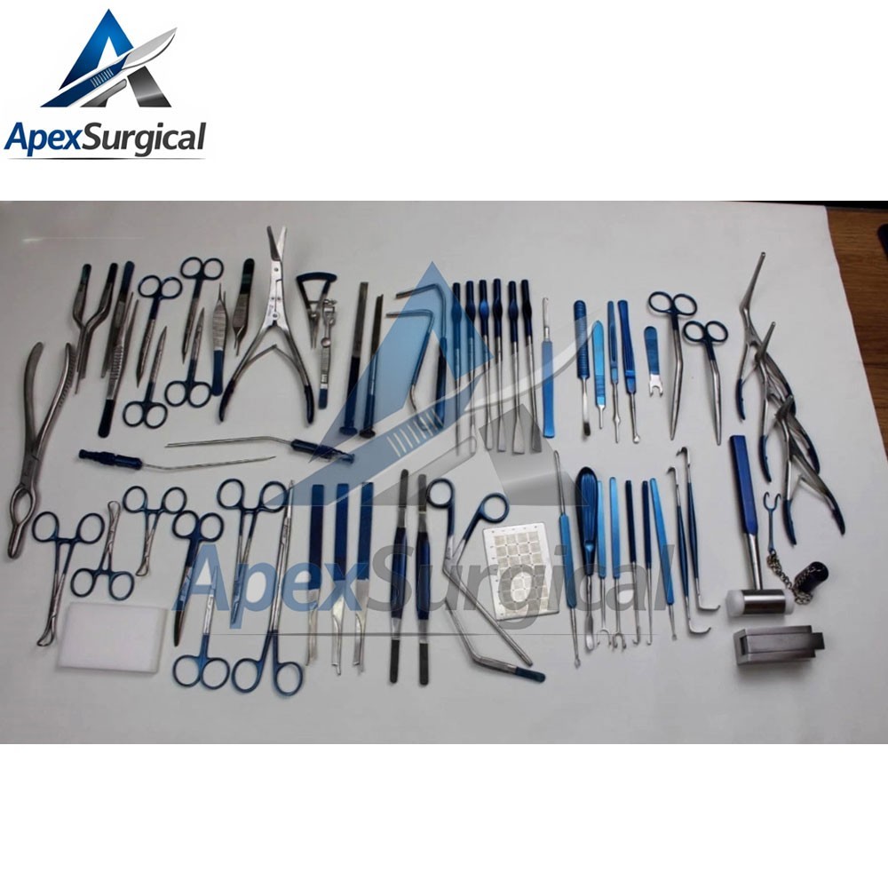 New Rhinoplasty Instruments Set Titanium Coated Nose Surgery Quality With Box