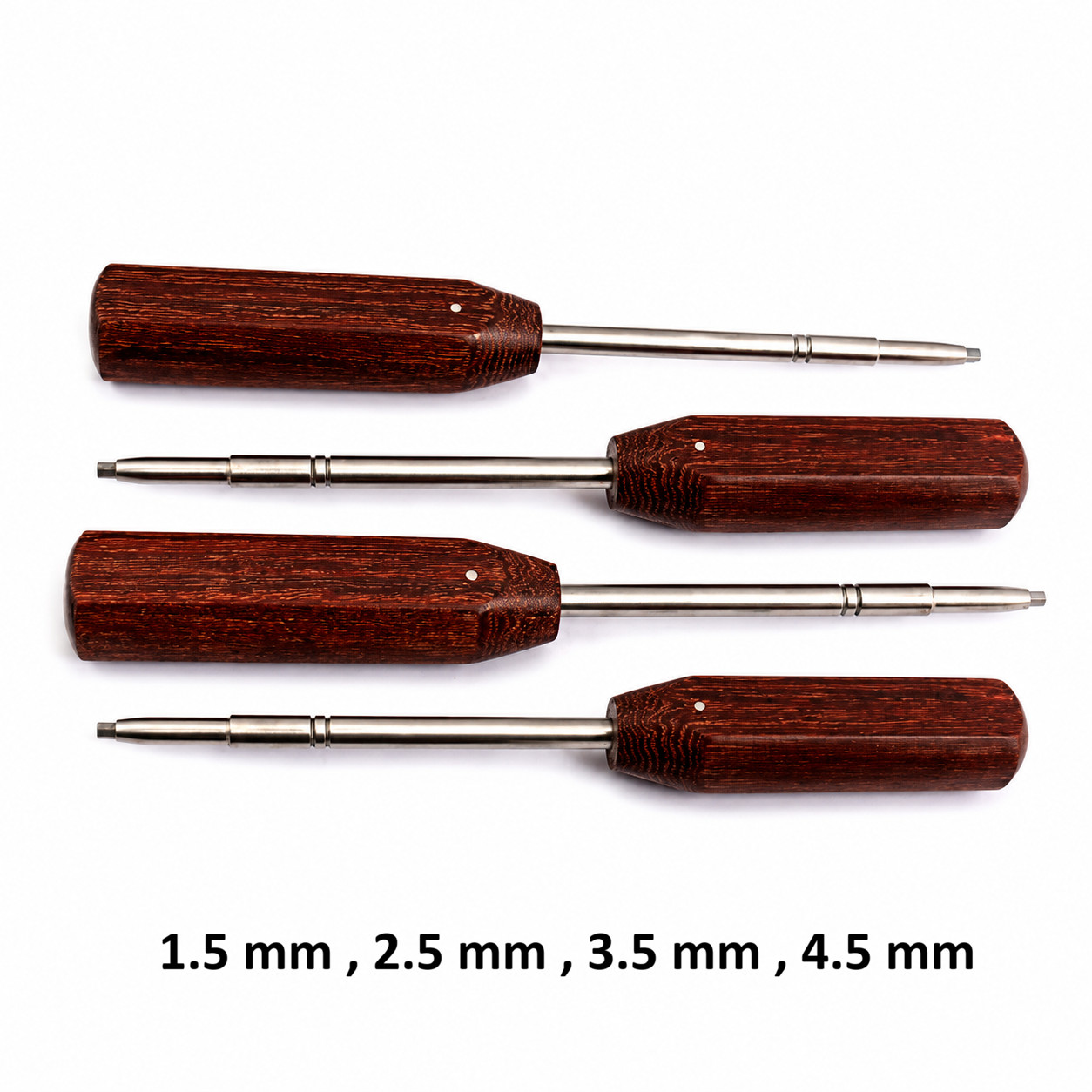 Orthopedic Hexa Screwdriver Set of 4 – 1.5 2.5 3.5 4.5mm Stainless Steel