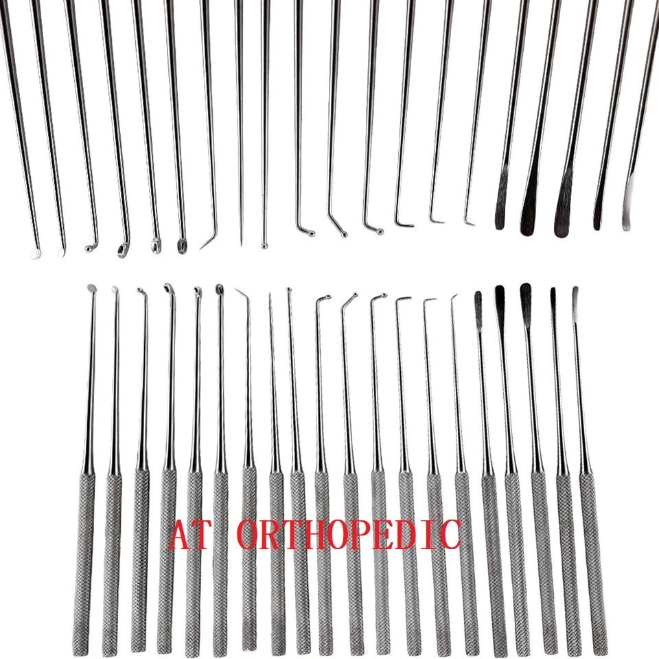 Rhoton Micro Dissector Expanded Set 20 Pcs Neurosurgery Instruments Surgical Kit