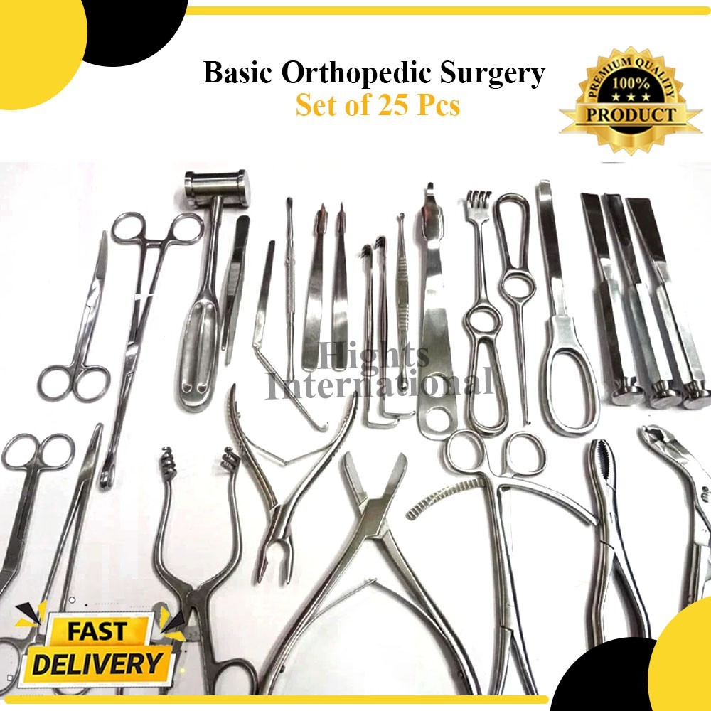 Basic Orthopedic Surgery Set of 25 Pcs Surgical Instruments Best Quality