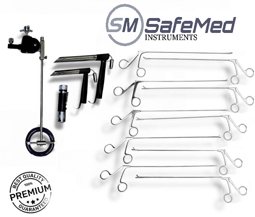 Pedestal Laryngoscope Set of Micro Laryngeal Surgery ENT Instrument Endoscopic