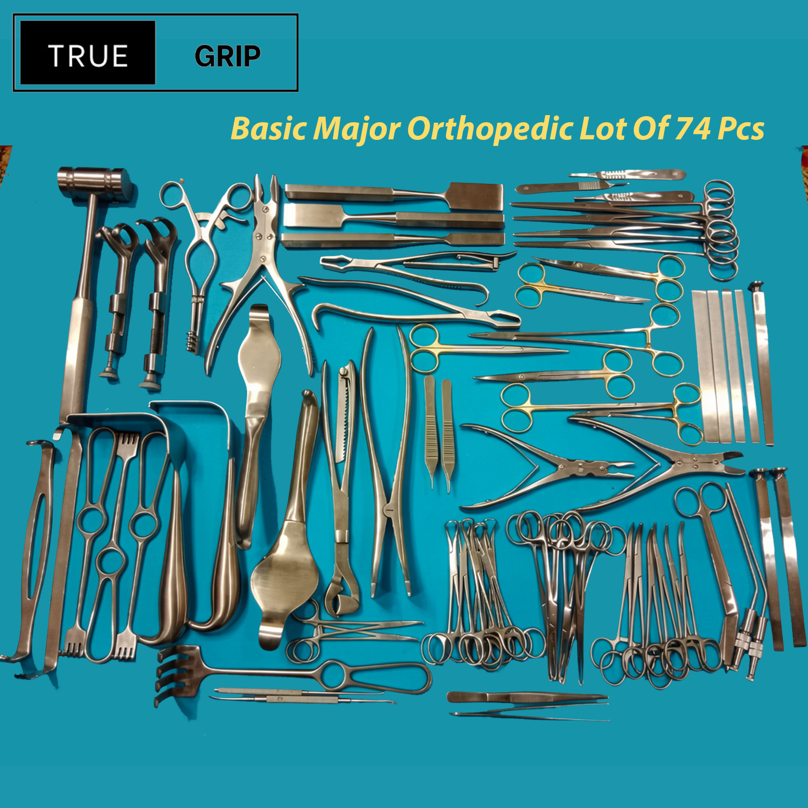 Basic Major Orthopedic Lot Of 74 Pcs Set Surgical Instruments